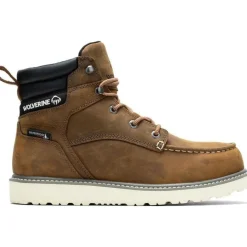 Women Wolverine Men's Trade Wedge 6" Steel Toe WP Work Boot - - W230042