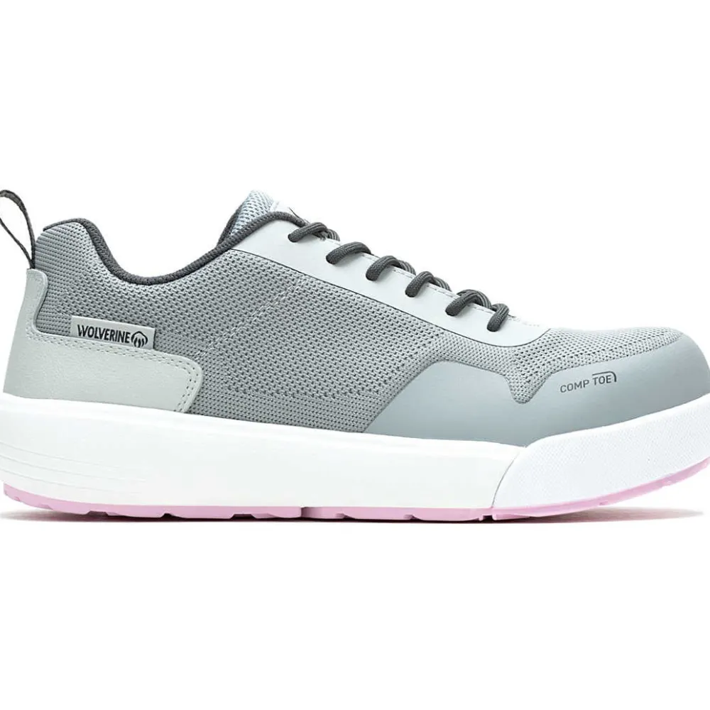 Women Wolverine Women's Dart Knit Carbonmax Comp Toe Work Shoe- - W241039