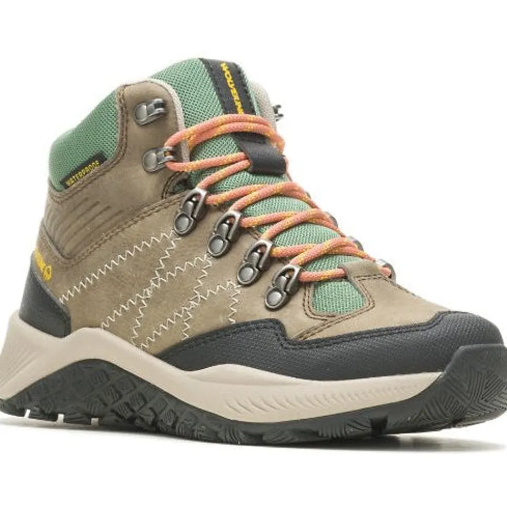 Women Wolverine Women's Luton Mid WP Outdoor Hiker Boot -Sage- W880385