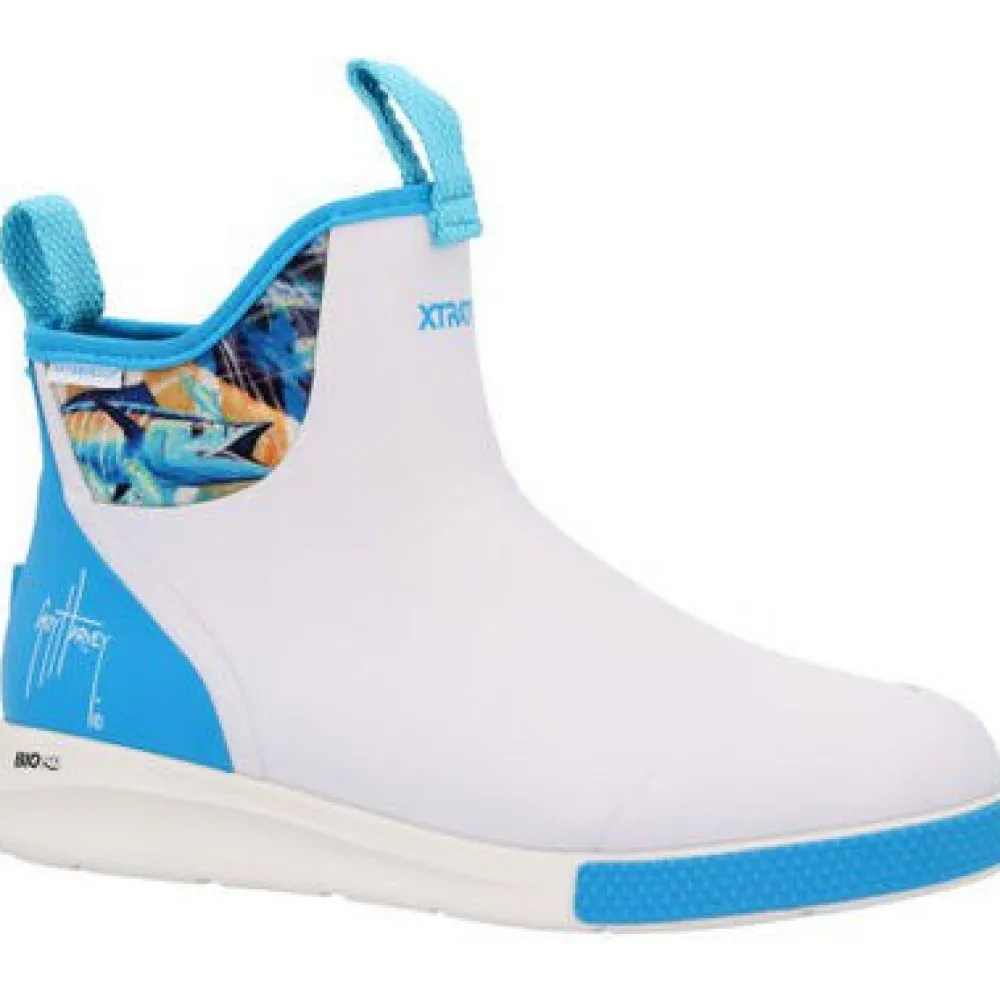 Xtratuf Men's Guy Harvey 6" Soft Toe WP Ankle Deck Sport Boot- - XADSMGH1